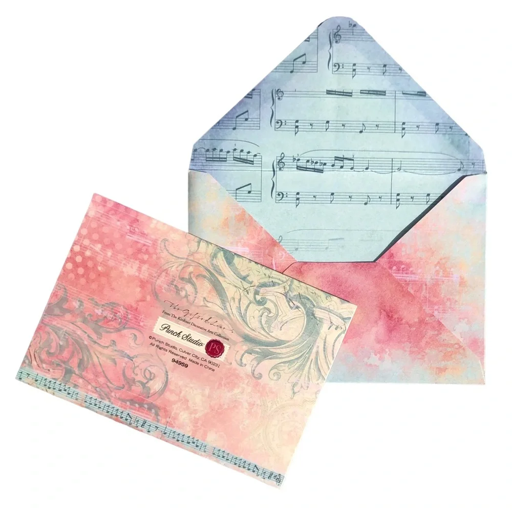Punch Studio Single(1) Blue Bird Embellished Thank You Card & Env (94959)